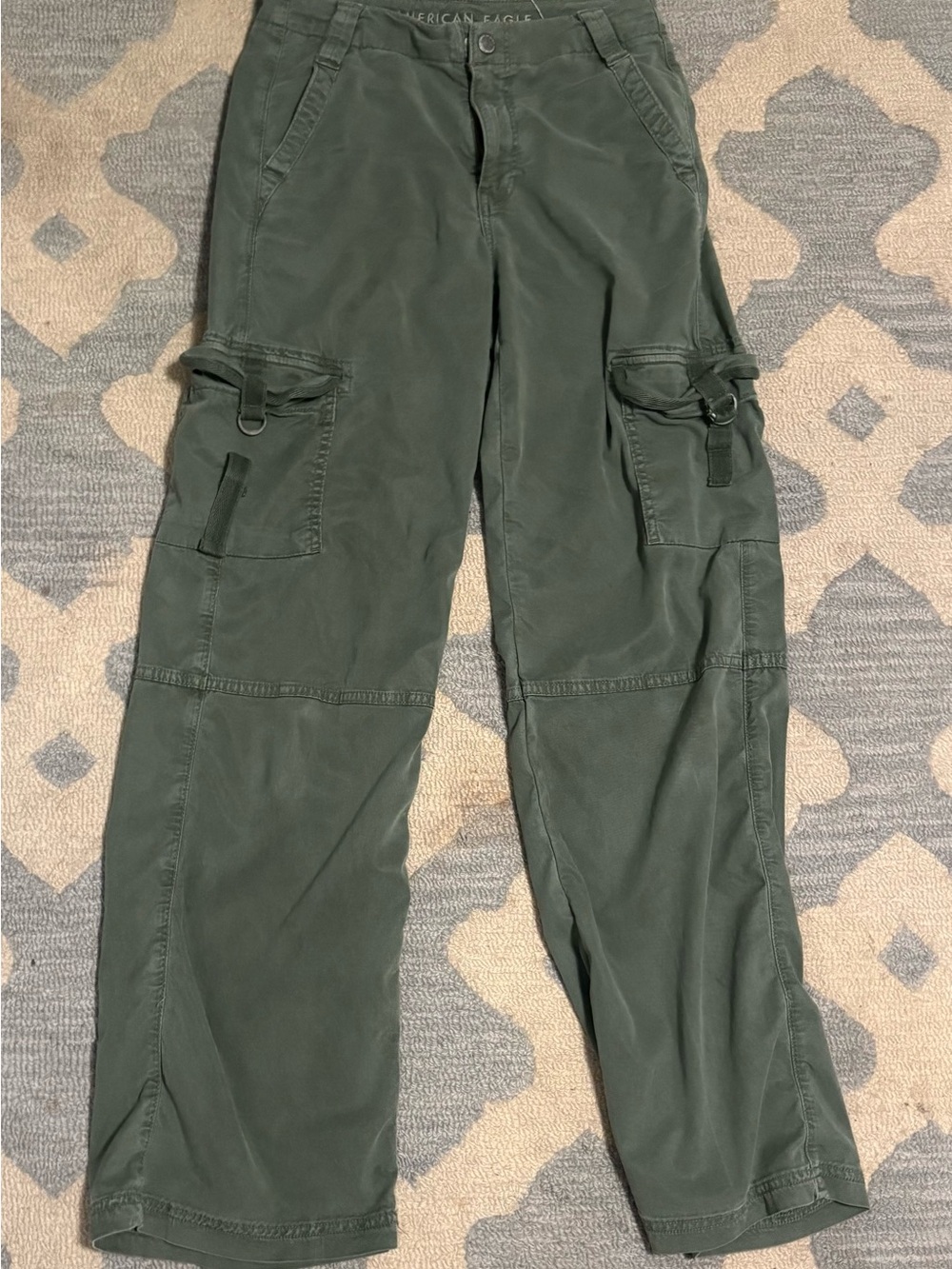 American Eagle Outfitters Dark Olive Green womens Cargo Pants